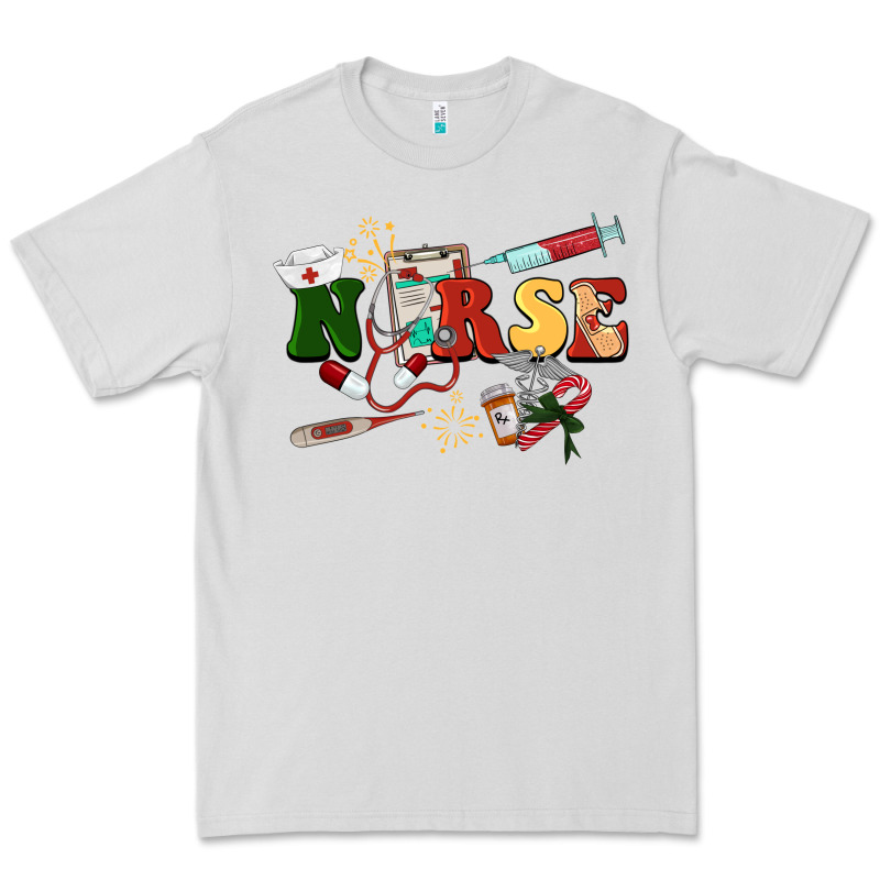 Christmas Nurse Premium Tee by BarkalooDesign | Teevron