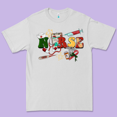 Christmas Nurse Premium Tee Designed By Barkaloodesign