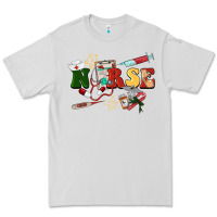 Dove Grey Christmas nurse Premium Tee - BarkalooDesign