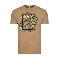 Vintage Coffee mama leopard Vintage Tee - CowhideDigitalArt