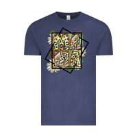 Vintage Denim mama leopard Vintage Tee - CowhideDigitalArt