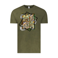 Vintage Olive mama leopard Vintage Tee - CowhideDigitalArt