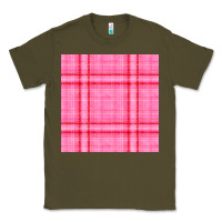 Army Green valentines day plaid seamless pattern Classic Tee - BundleAndBundleShop