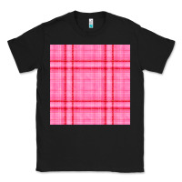Black valentines day plaid seamless pattern Classic Tee - BundleAndBundleShop