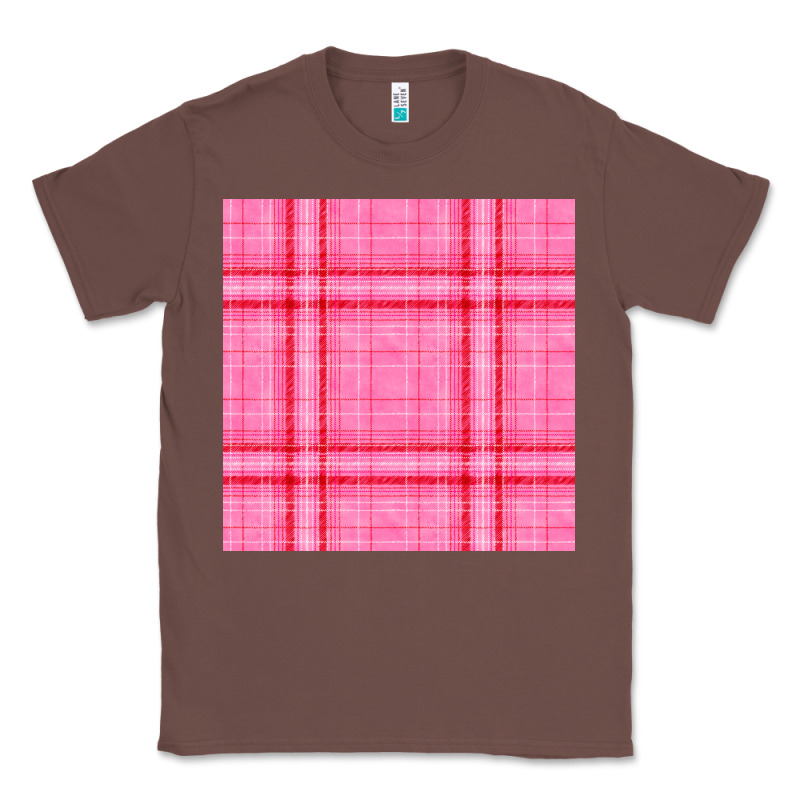 Valentines Day Plaid Seamless Pattern Classic Tee by BundleAndBundleShop | Teevron
