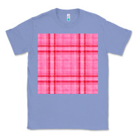 Colony Blue valentines day plaid seamless pattern Classic Tee - BundleAndBundleShop
