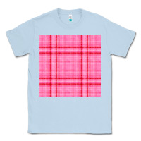 Dusty Blue valentines day plaid seamless pattern Classic Tee - BundleAndBundleShop