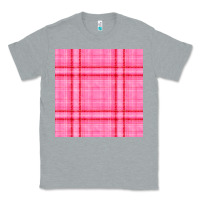 Heather Grey valentines day plaid seamless pattern Classic Tee - BundleAndBundleShop