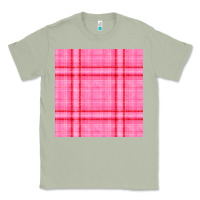 Matcha valentines day plaid seamless pattern Classic Tee - BundleAndBundleShop