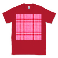Red valentines day plaid seamless pattern Classic Tee - BundleAndBundleShop