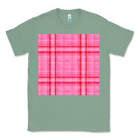 Sage valentines day plaid seamless pattern Classic Tee - BundleAndBundleShop