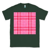 Sports Green valentines day plaid seamless pattern Classic Tee - BundleAndBundleShop