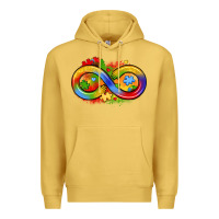 Antique Gold infinity symbol autism Premium Hoodie - LillyAllenDesigns