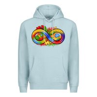 Blue Mist infinity symbol autism Premium Hoodie - LillyAllenDesigns