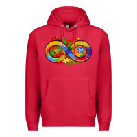 Cardinal infinity symbol autism Premium Hoodie - LillyAllenDesigns