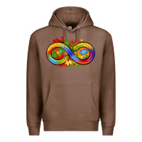 Chestnut infinity symbol autism Premium Hoodie - LillyAllenDesigns