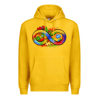 Lemon infinity symbol autism Premium Hoodie - LillyAllenDesigns
