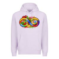 Lilac infinity symbol autism Premium Hoodie - LillyAllenDesigns