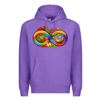 Purple infinity symbol autism Premium Hoodie - LillyAllenDesigns