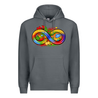Rock infinity symbol autism Premium Hoodie - LillyAllenDesigns
