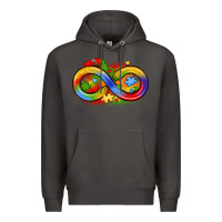 Smoke infinity symbol autism Premium Hoodie - LillyAllenDesigns