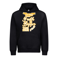 Black Let Your Faith Be Bigger Than Your Fear Urban Hoodie - Bettercallsaul
