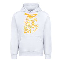 White Let Your Faith Be Bigger Than Your Fear Urban Hoodie - Bettercallsaul