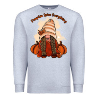 Heather Grey Pumpkin spice every thing Premium Sweatshirt - NancyCooperArtShop