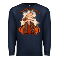 Navy Pumpkin spice every thing Premium Sweatshirt - NancyCooperArtShop