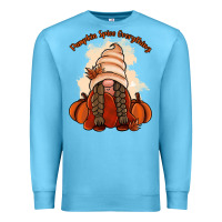 Ocean Blue Pumpkin spice every thing Premium Sweatshirt - NancyCooperArtShop