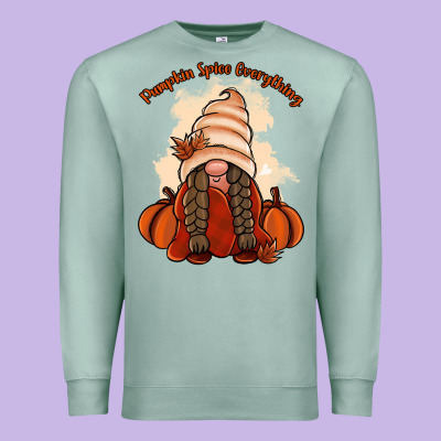 Pumpkin Spice Every Thing Premium Sweatshirt Designed By Nancycooperartshop