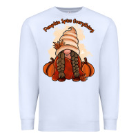 White Pumpkin spice every thing Premium Sweatshirt - NancyCooperArtShop