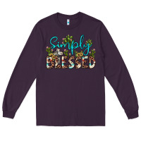 Plum simply blessed Long Sleeve Tee - JahusDesignShop