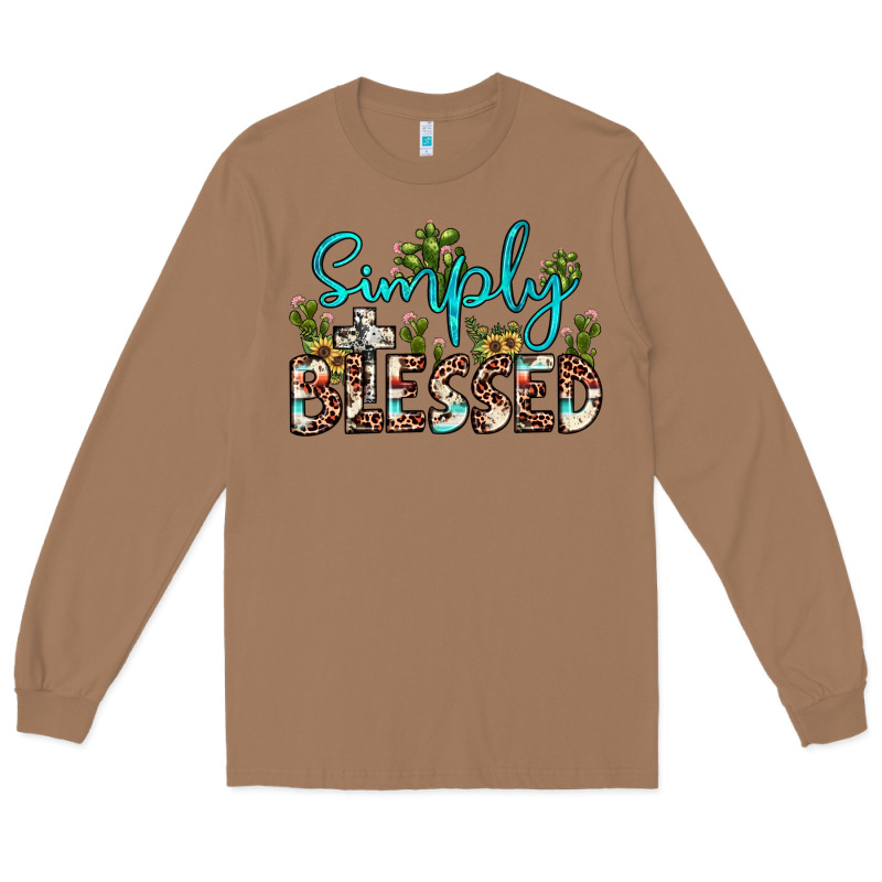 Simply Blessed Long Sleeve Tee by JahusDesignShop | Teevron