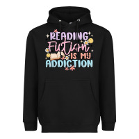 Black reading fiction is my addiction Heavyweight Hoodie - MaliasSmallBusiness