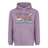 Lavender reading fiction is my addiction Heavyweight Hoodie - MaliasSmallBusiness