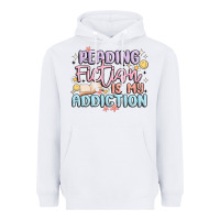 White reading fiction is my addiction Heavyweight Hoodie - MaliasSmallBusiness
