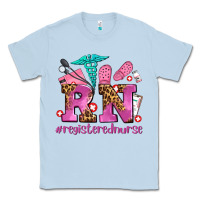 Dusty Blue registered nurse with crocs Classic Tee - AdoDesignShop