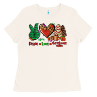 Bone peace love Christmas cakes Ladies Tee - AdoDesignShop
