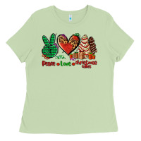Matcha peace love Christmas cakes Ladies Tee - AdoDesignShop