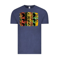 Vintage Denim juneteenth 1865 brush stroke Vintage Tee - HRA Design Shop