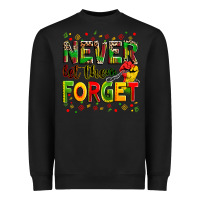 Black never let them forget Heavyweight Sweatshirt - Zillion Design Studio