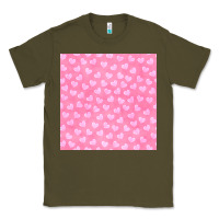 Army Green valentines day heart seamless pattern Classic Tee - BundleAndBundleShop
