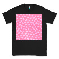 Black valentines day heart seamless pattern Classic Tee - BundleAndBundleShop