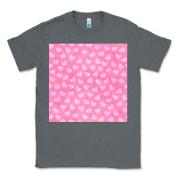 Charcoal Heather valentines day heart seamless pattern Classic Tee - BundleAndBundleShop