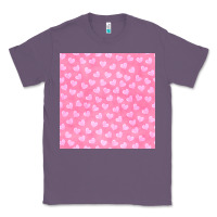 Lavender valentines day heart seamless pattern Classic Tee - BundleAndBundleShop