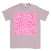 Lilac valentines day heart seamless pattern Classic Tee - BundleAndBundleShop