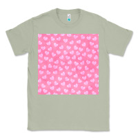 Matcha valentines day heart seamless pattern Classic Tee - BundleAndBundleShop