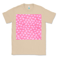 Mushroom valentines day heart seamless pattern Classic Tee - BundleAndBundleShop