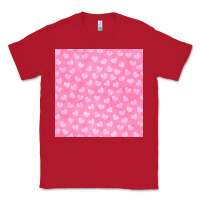 Red valentines day heart seamless pattern Classic Tee - BundleAndBundleShop